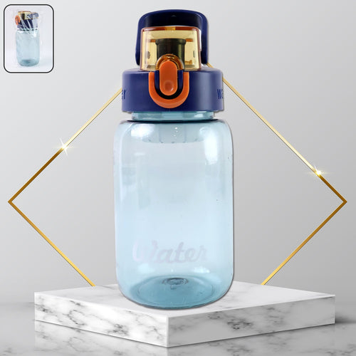 600ml leak-proof plastic water bottle with flip cap and safety lock