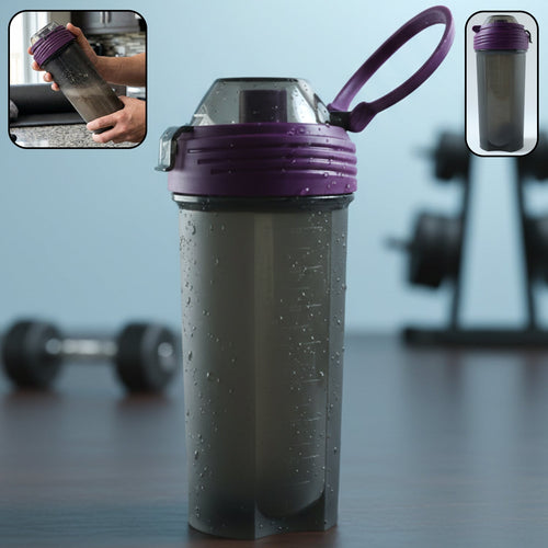 700 ML protein shaker bottle in gym setting for fitness hydration