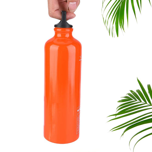 Clear 750ml plastic water bottle on a white background, showcasing its sleek design.