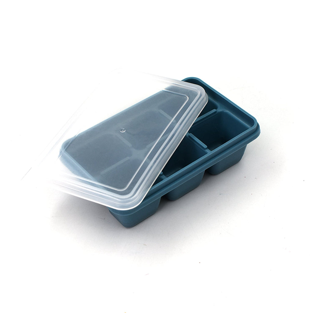 6 Grid Silicone Ice Tray Used In All Kinds Of Places Like Household Kitchens  (1 Pc)