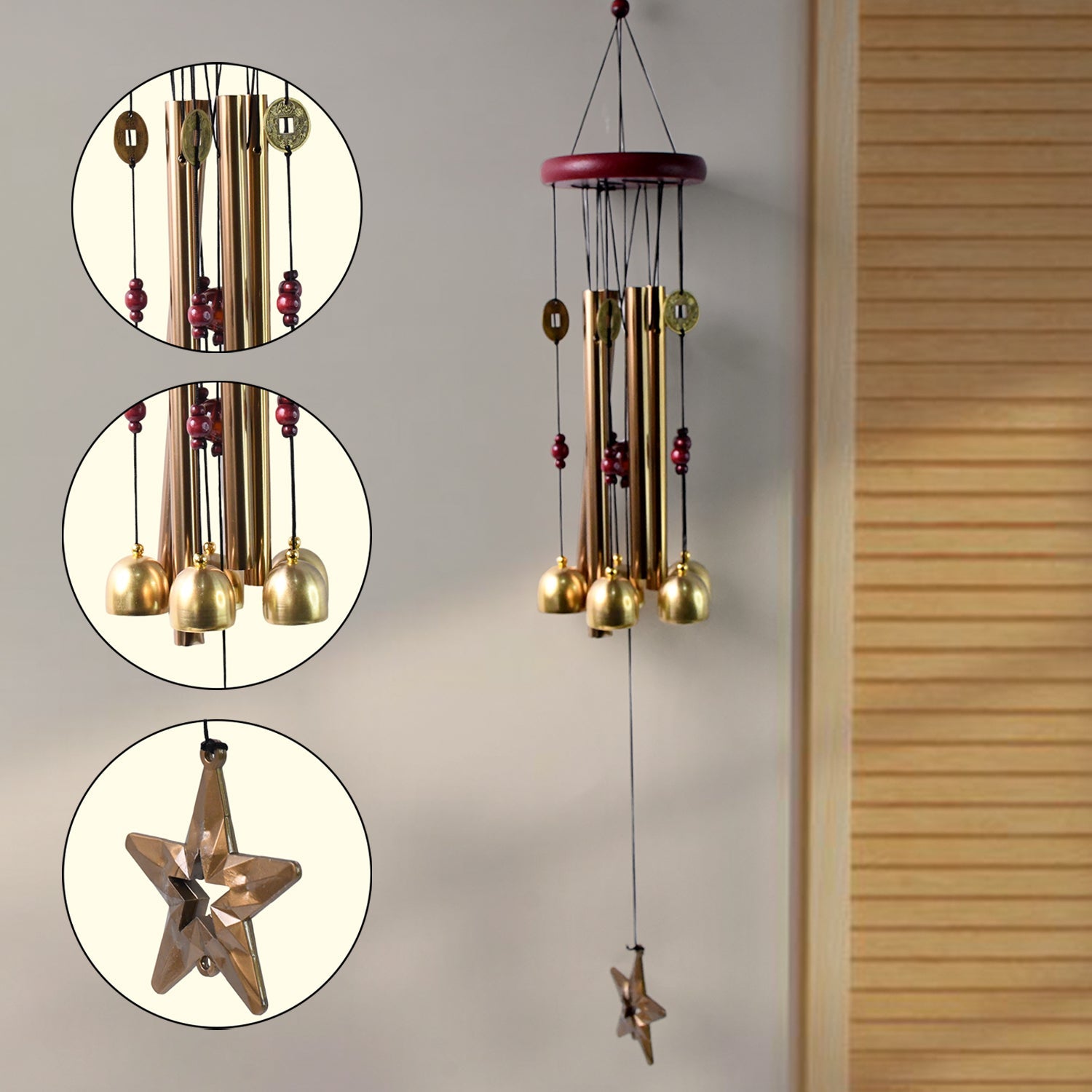 Meadow Melody colorful aluminum outdoor wind chime design