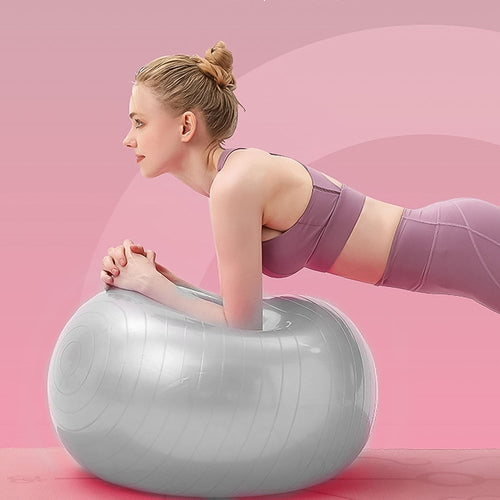 75CM non-slip stability gym ball with foot pump for easy inflation