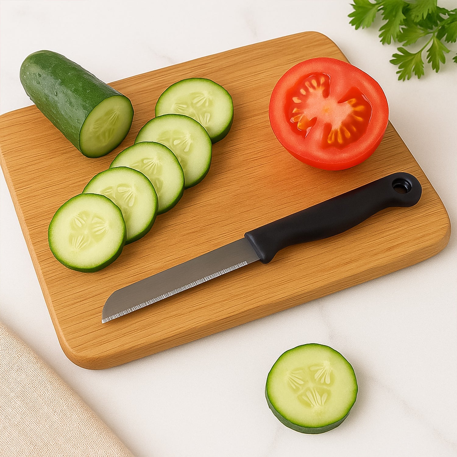 Supermom Stainless Steel Kitchen Laser Knife, Chhari  (10 Pc / Set)