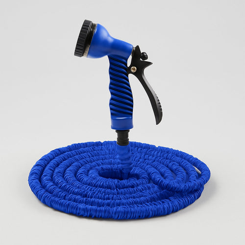 50 Ft expandable hose pipe nozzle with 7-pattern spray gun for garden and car wash.