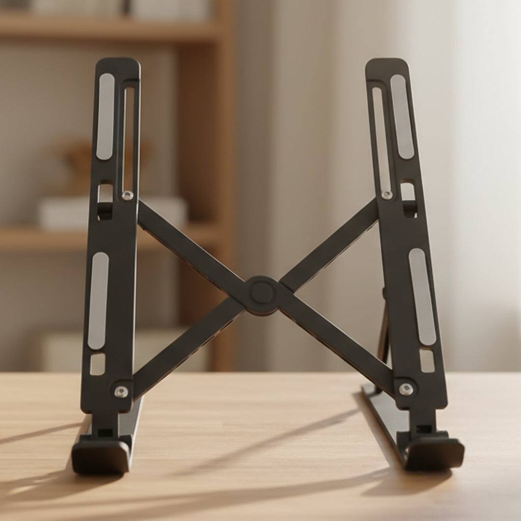 Plastic Adjustable Portable Tablet Stand – Ergonomic Holder Riser (Up to 14 inch)