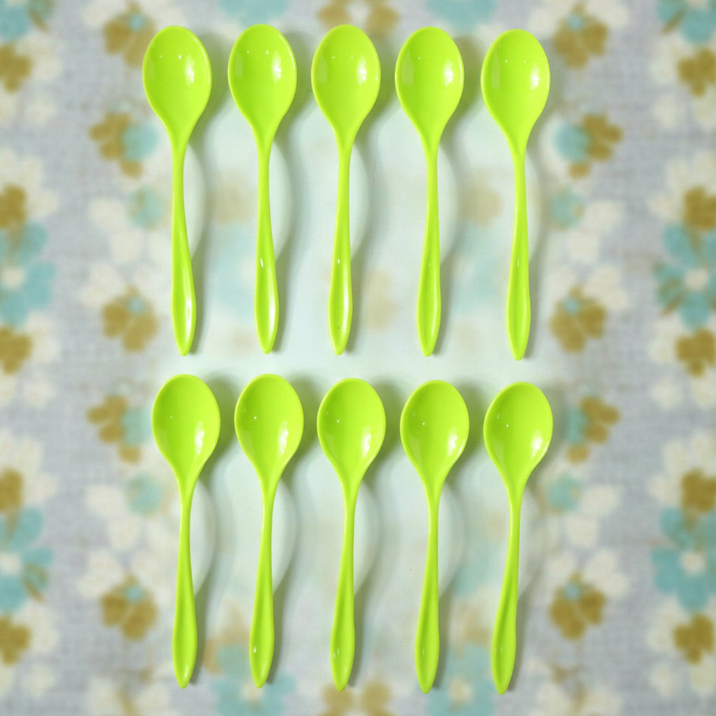 Fancy Spoon Used While Eating and Serving Food Stuffs Etc (10 Pcs)