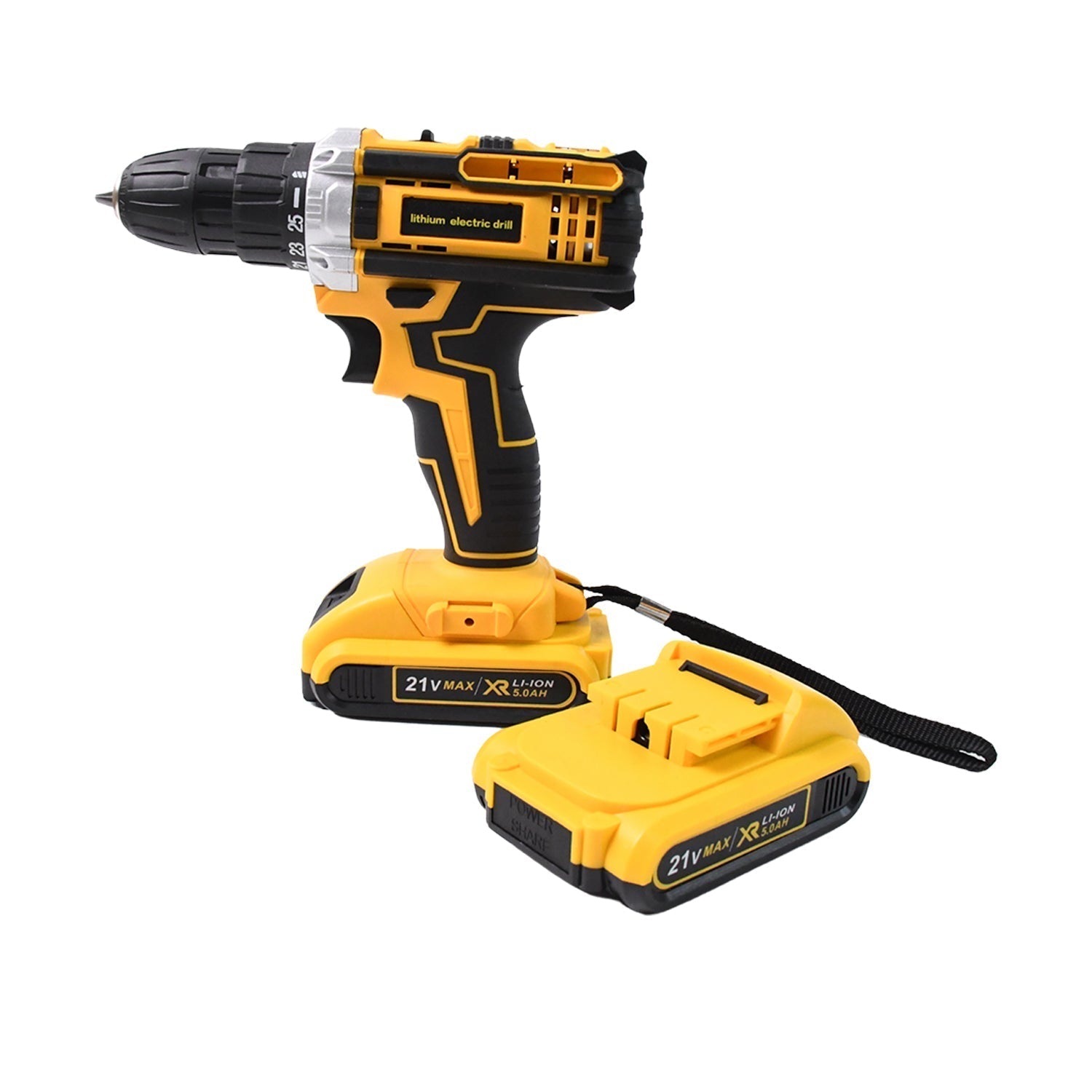 21 V lithium Double battery cordless drill set (29 Pcs Set)