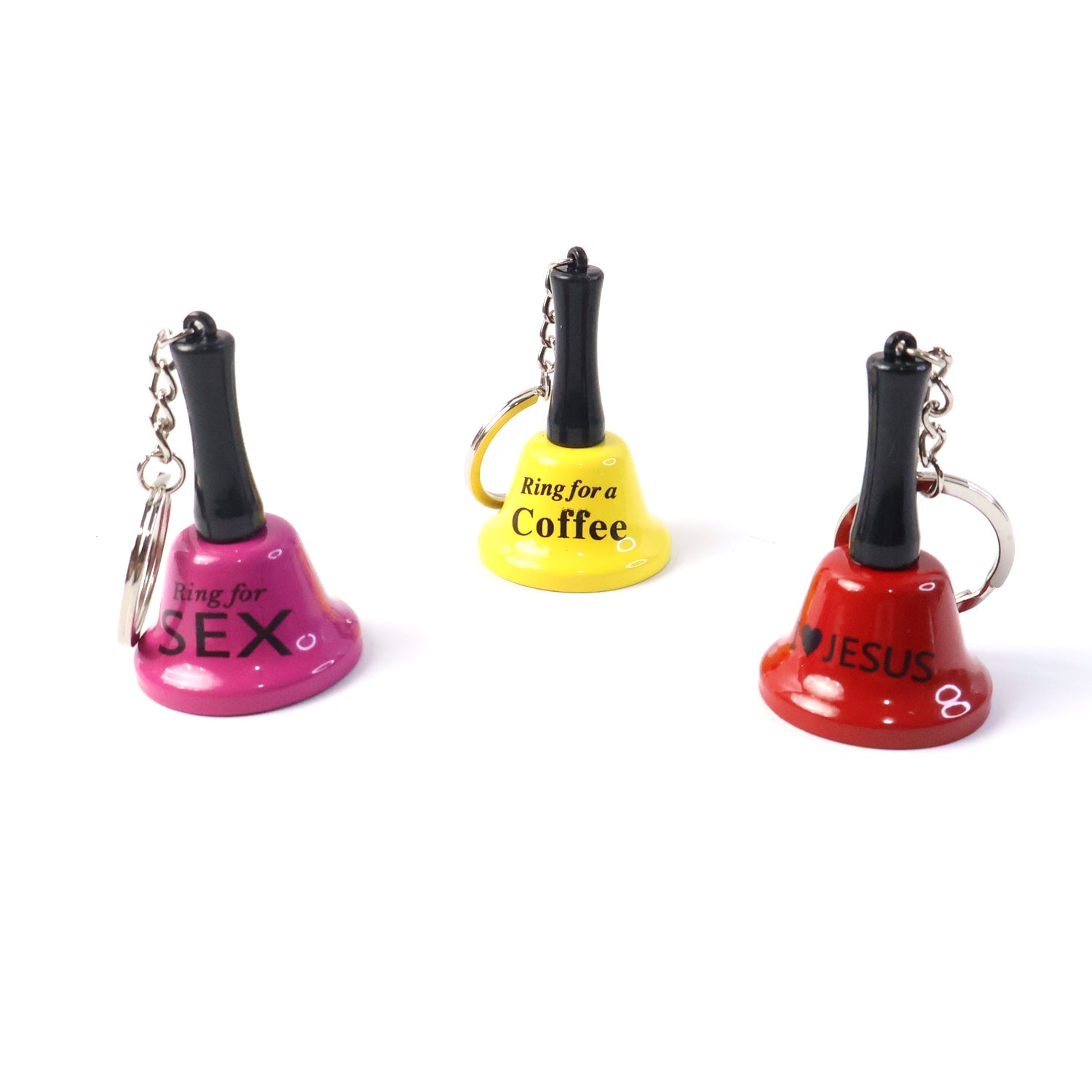 Mini Hand Bell with Keychain Metal Bell – Fun Bar Decor, Gifting & Party Accessory (1 Pc)