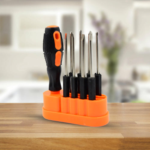 Wagtail 8-in-1 screwdriver set with various bits in a compact storage case.