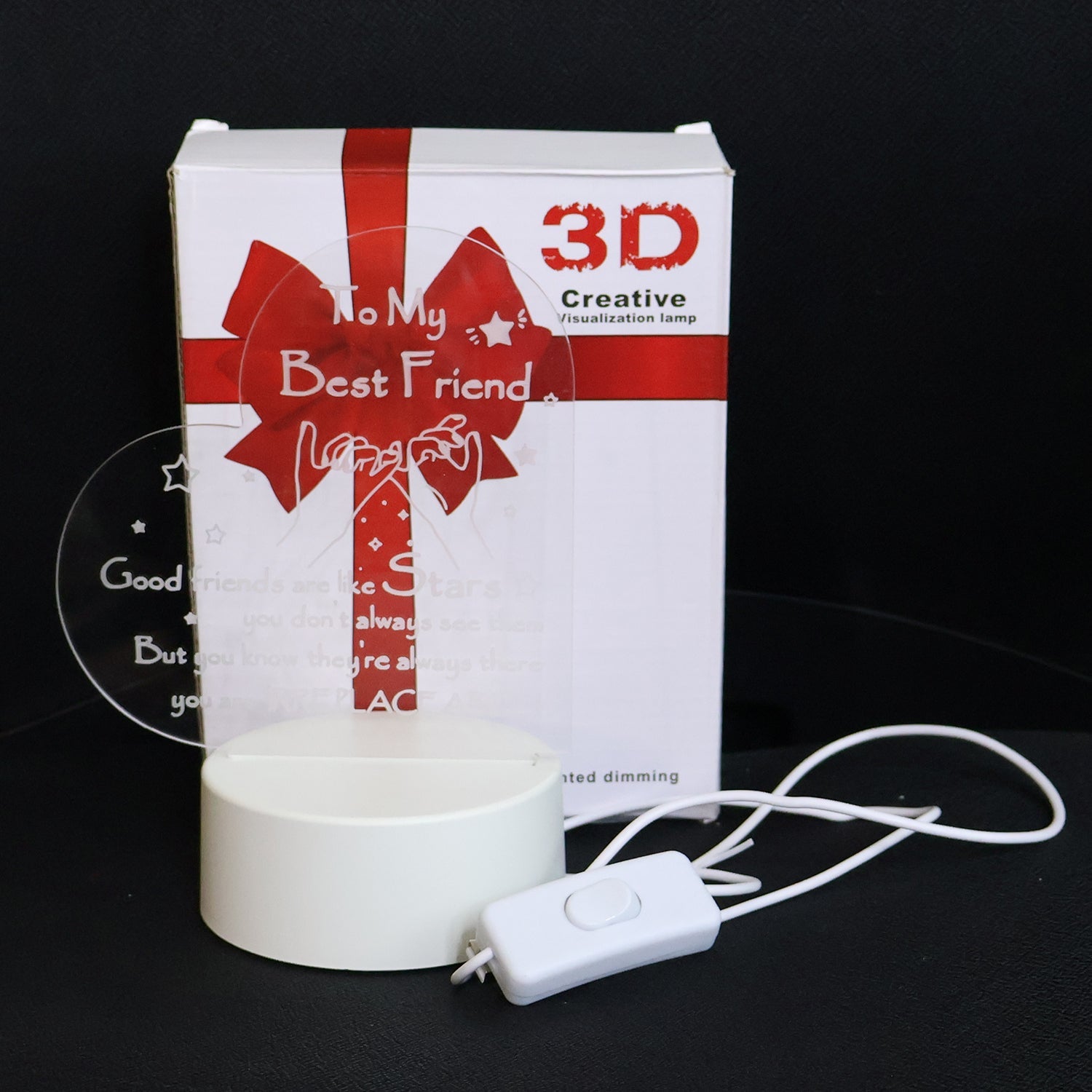 Mix design 3D LED Acrylic Night Lamp (1 Pc / Mix Design)