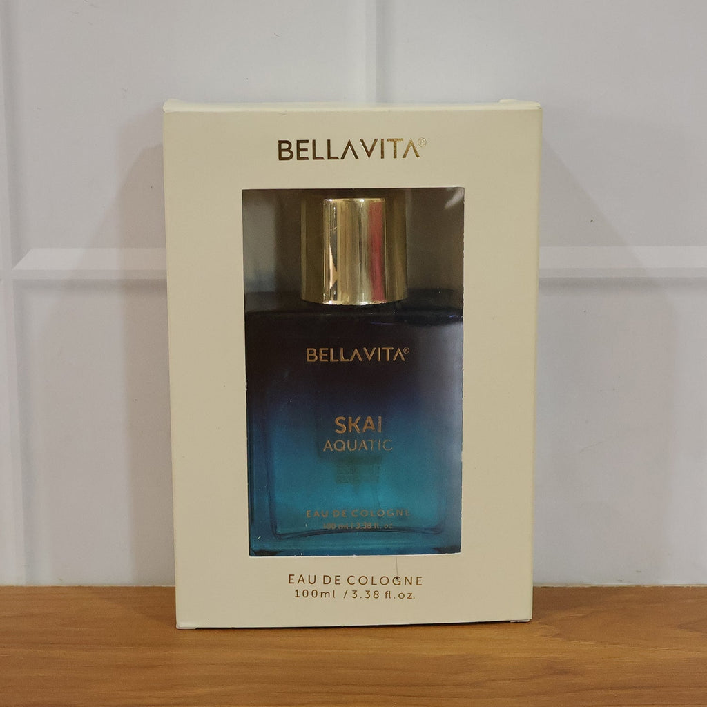 Ocean-inspired men's perfume bottle by Bellavita