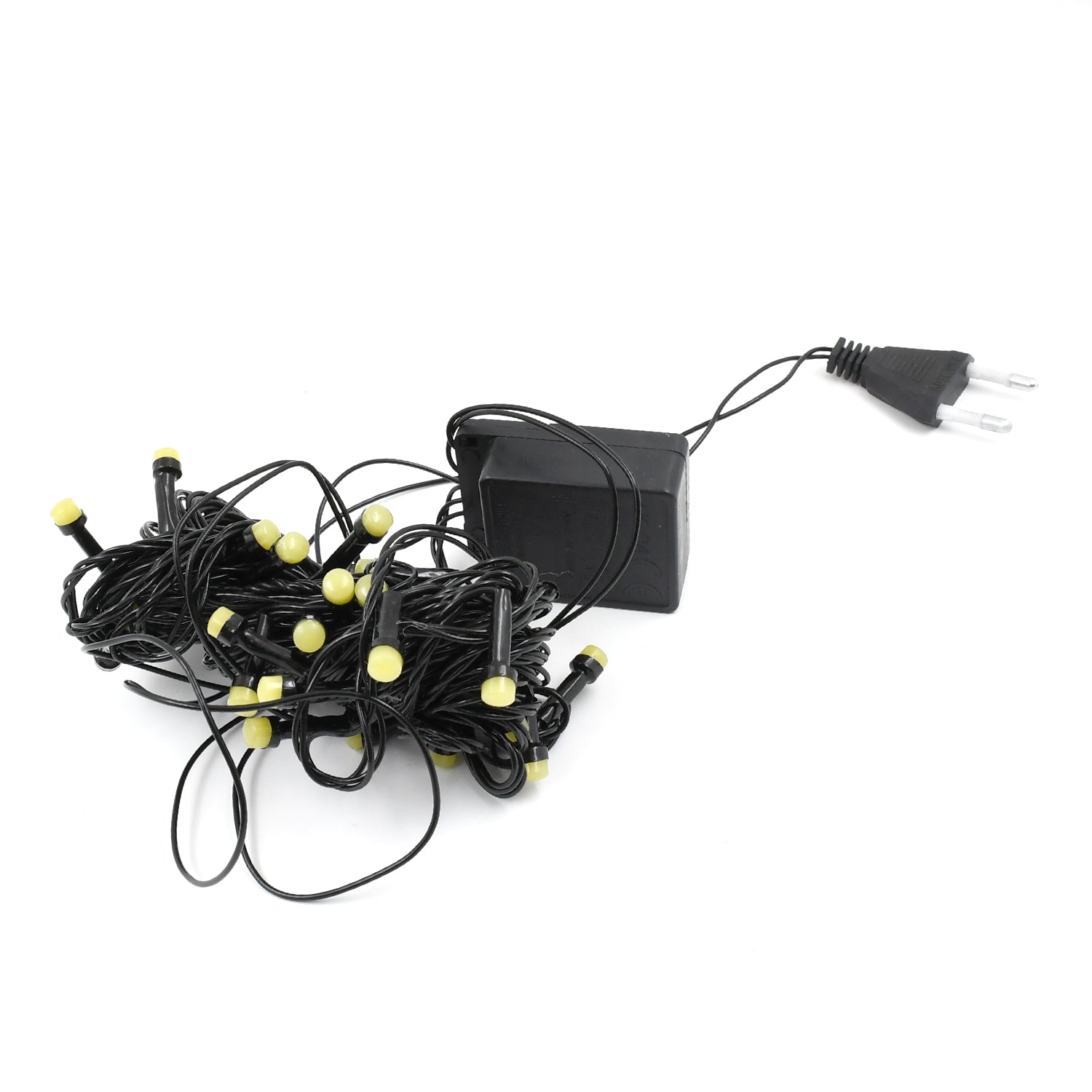 9-meter flower LED string lights draped for indoor-outdoor decor.