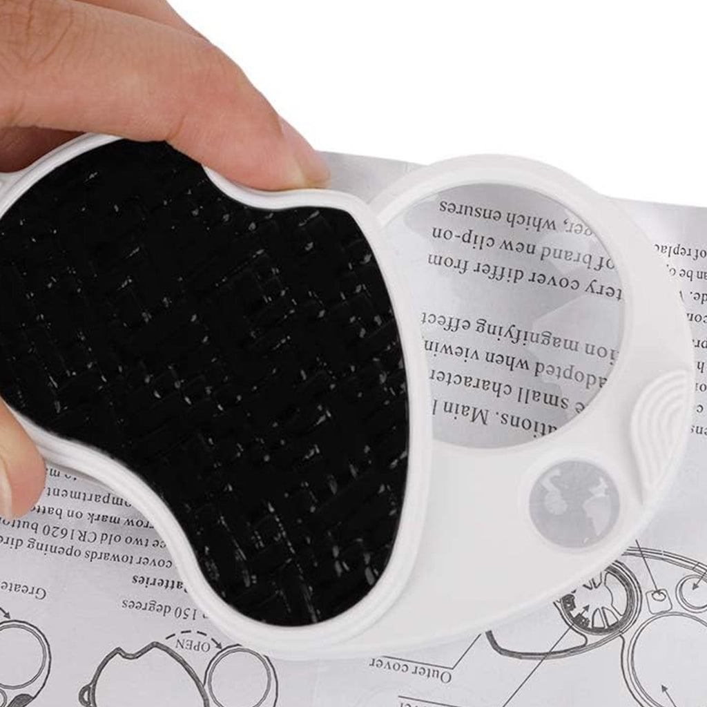 Double-Magnification Led Magnifiers Light Folding Keychain (1 Pc / Mix Color)