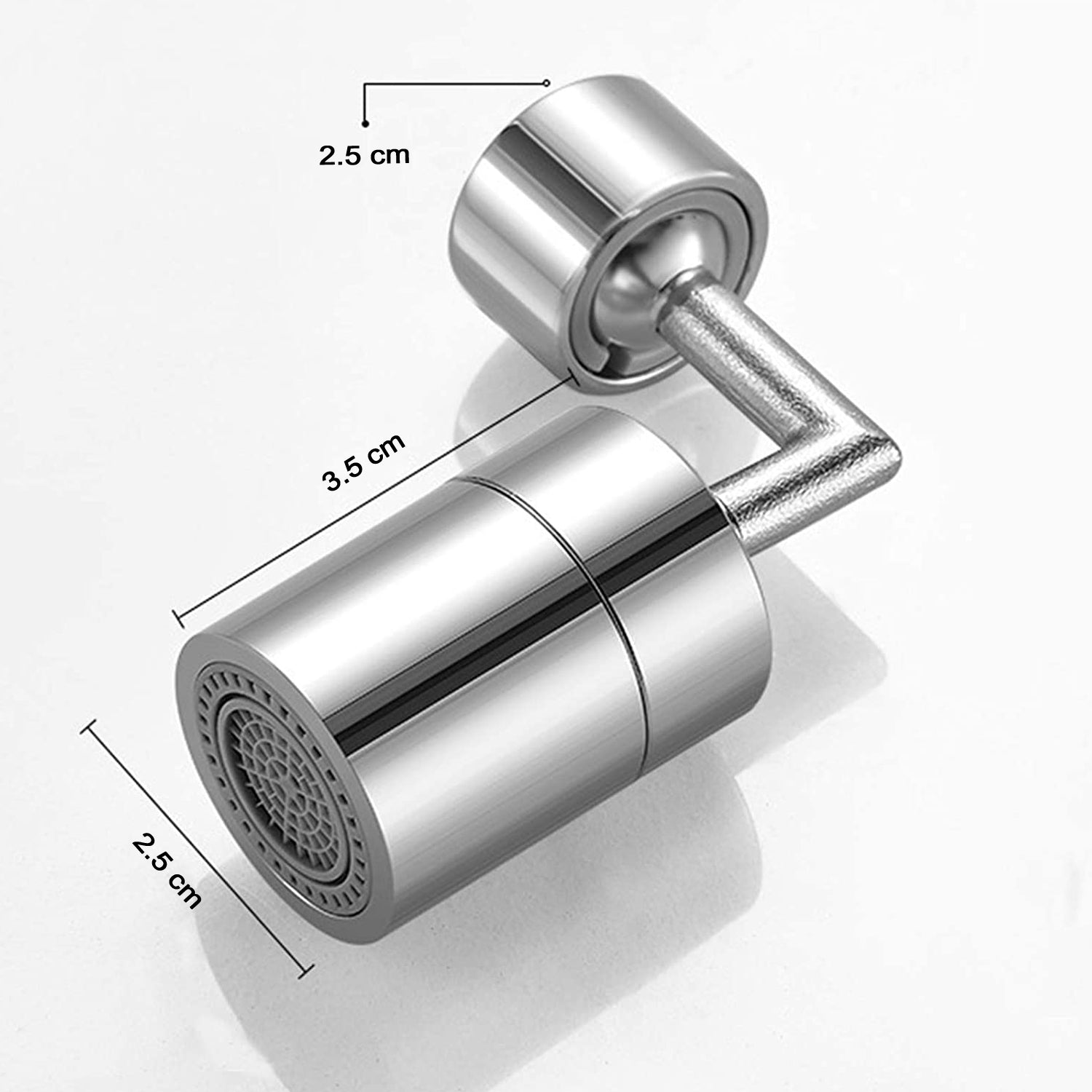 Front view of the multi-functional faucet sprayer for kitchen use.