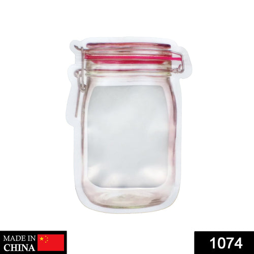 Front view of an Organivo 500ml airtight food storage bag, perfect for snacks.