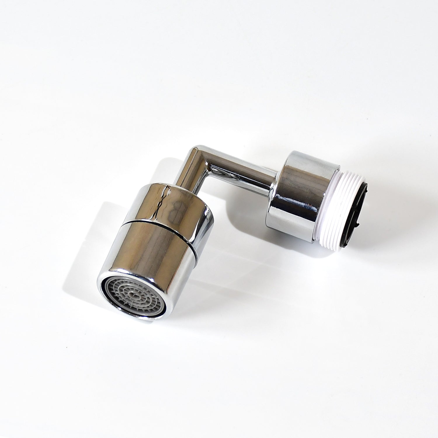 Adjustable faucet sprayer showing two distinct water flow modes.
