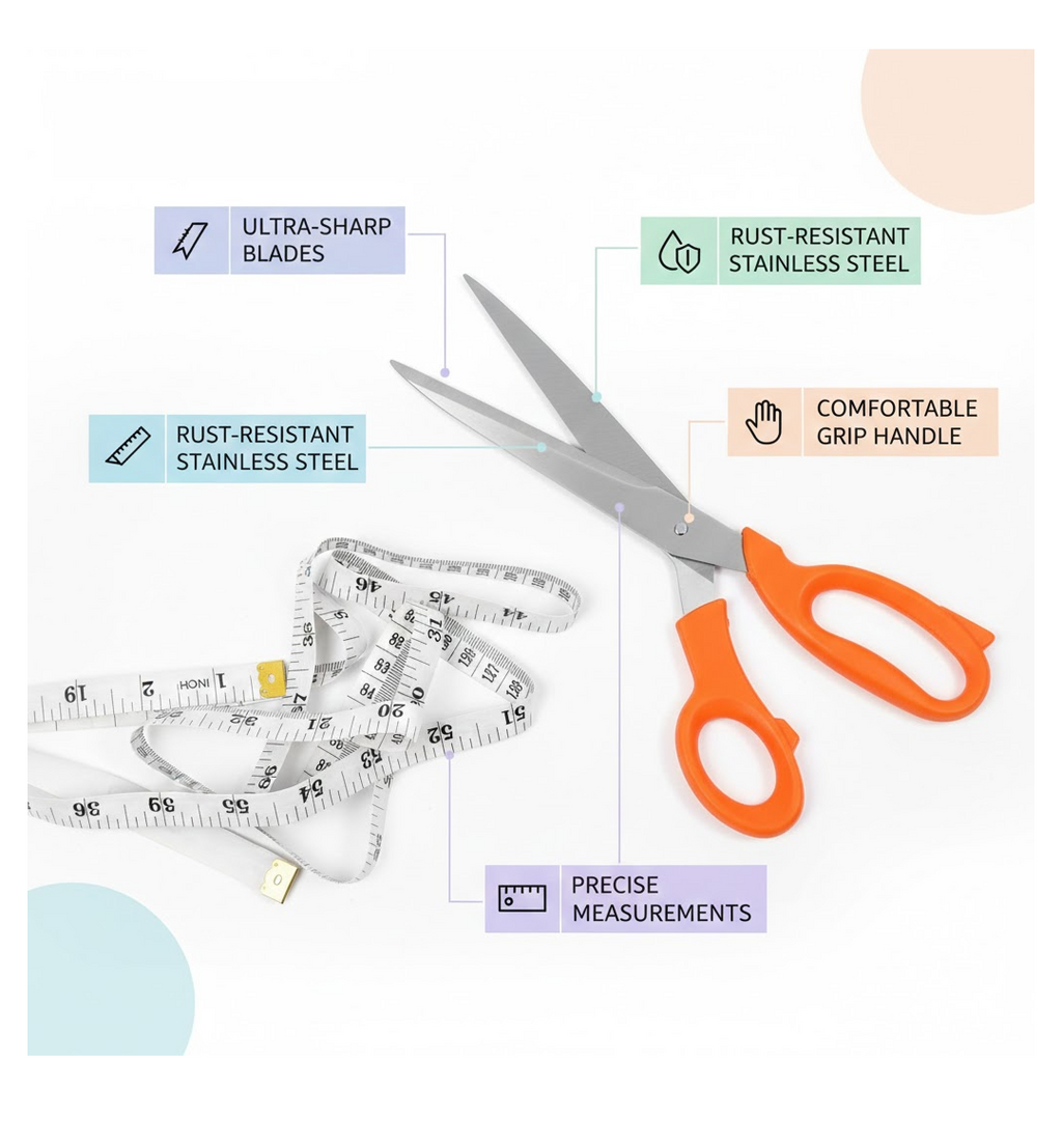 Tailor Scissors And Measuring Tape High Quality Scissor