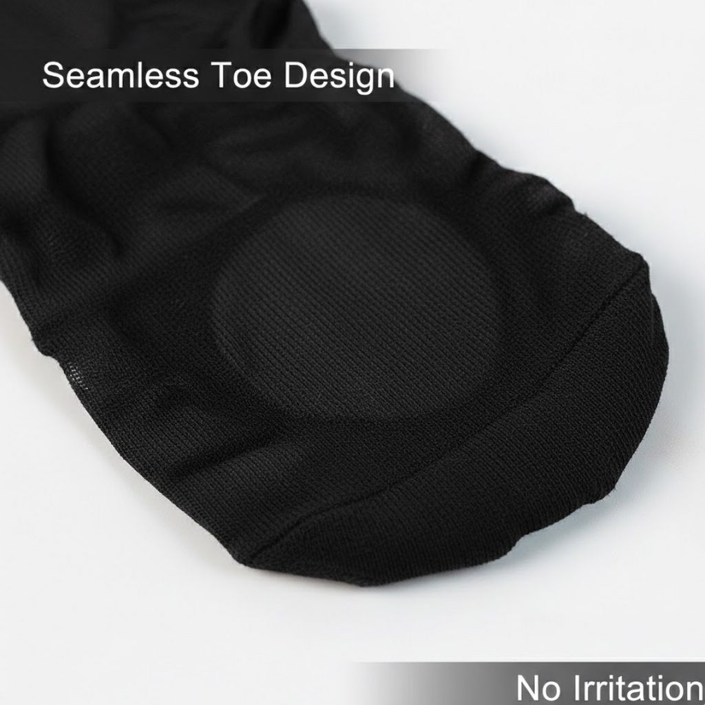 No-Show Liner Socks with Anti-Slip Heel Grip  (1 Pair)