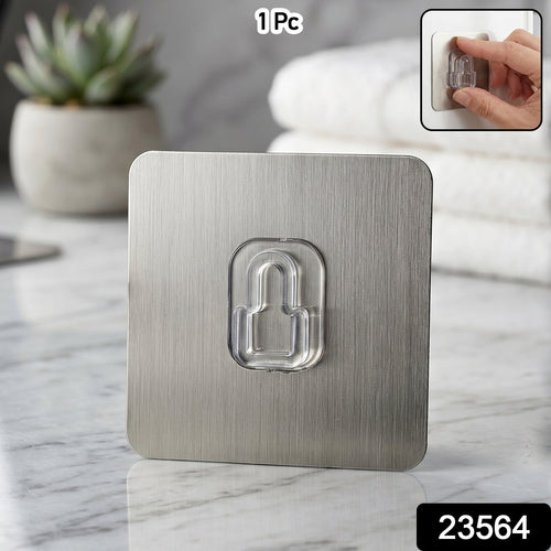 Pack of self-stick plastic wall hooks for various surfaces