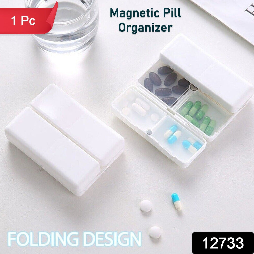 Magnetic Pill Organizer, Medicine Box (1 Pc)