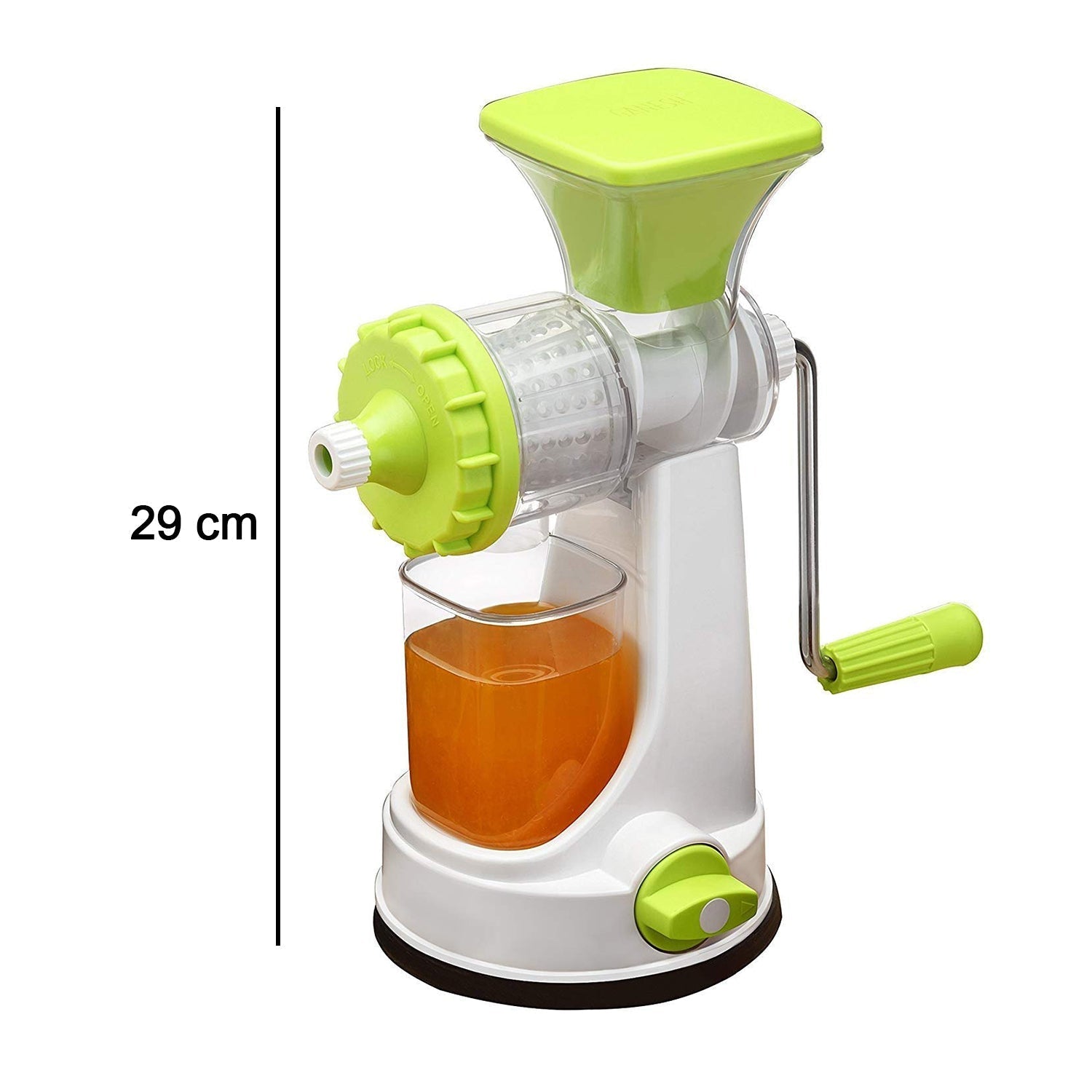 Portable Ganesh hand juicer in random colours, perfect for making fresh beverages at home.