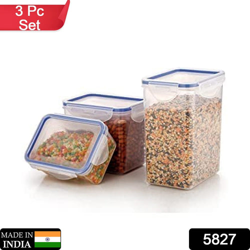 Organivo rectangular food containers in varying sizes with secure leak-proof lids.