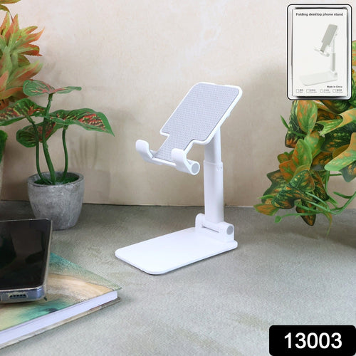 Multi-angle foldable phone stand compatible with tablets and smartphones