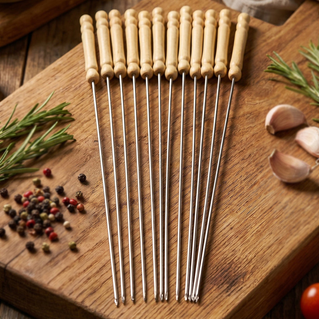 12 piece BBQ skewer sticks
