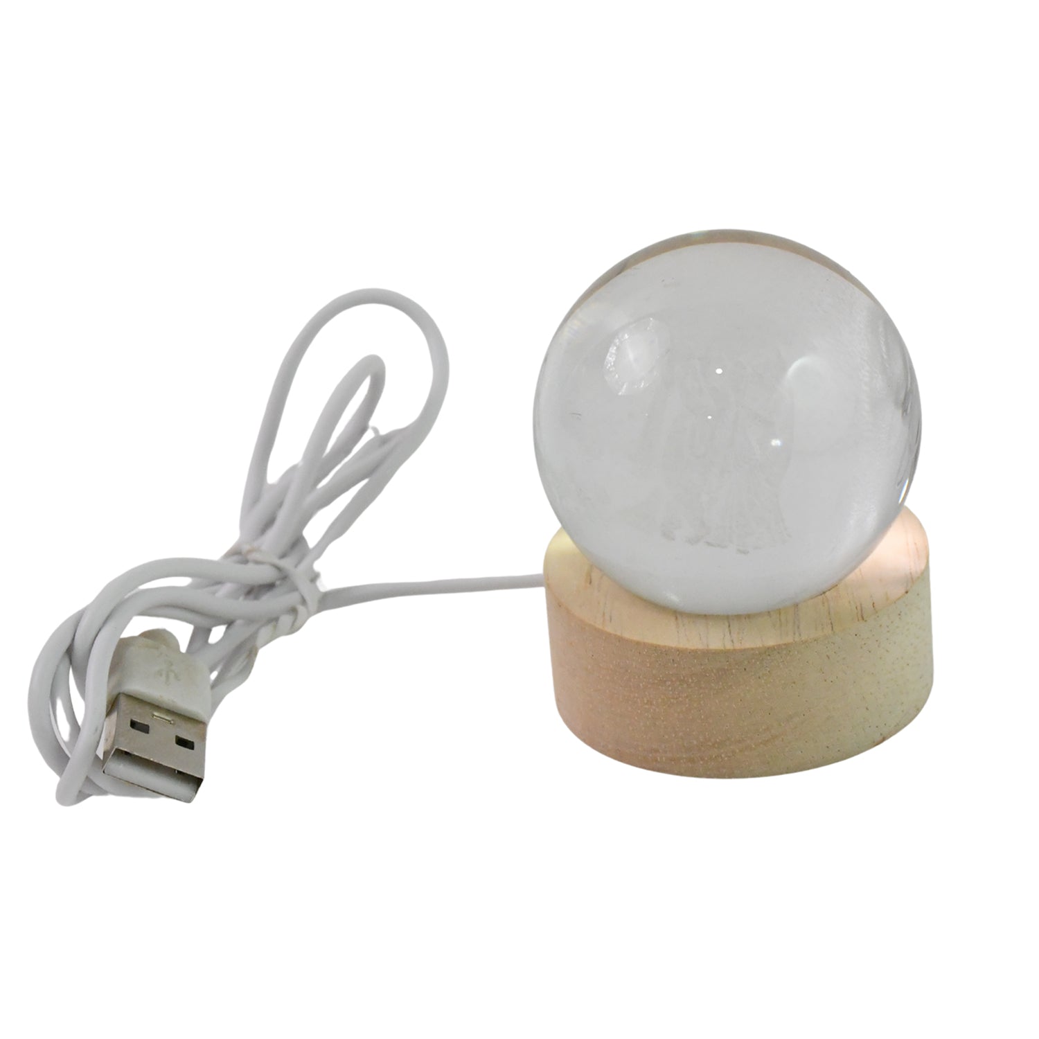 Radha Krishna 3D Crystal Lamp