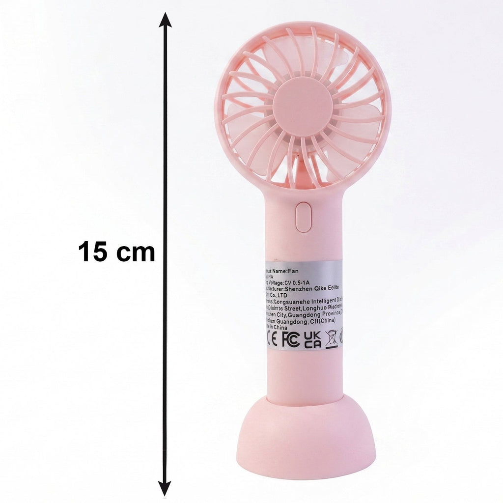Portable Handheld Fan Rechargeable Mini USB Fan (1 Pc)