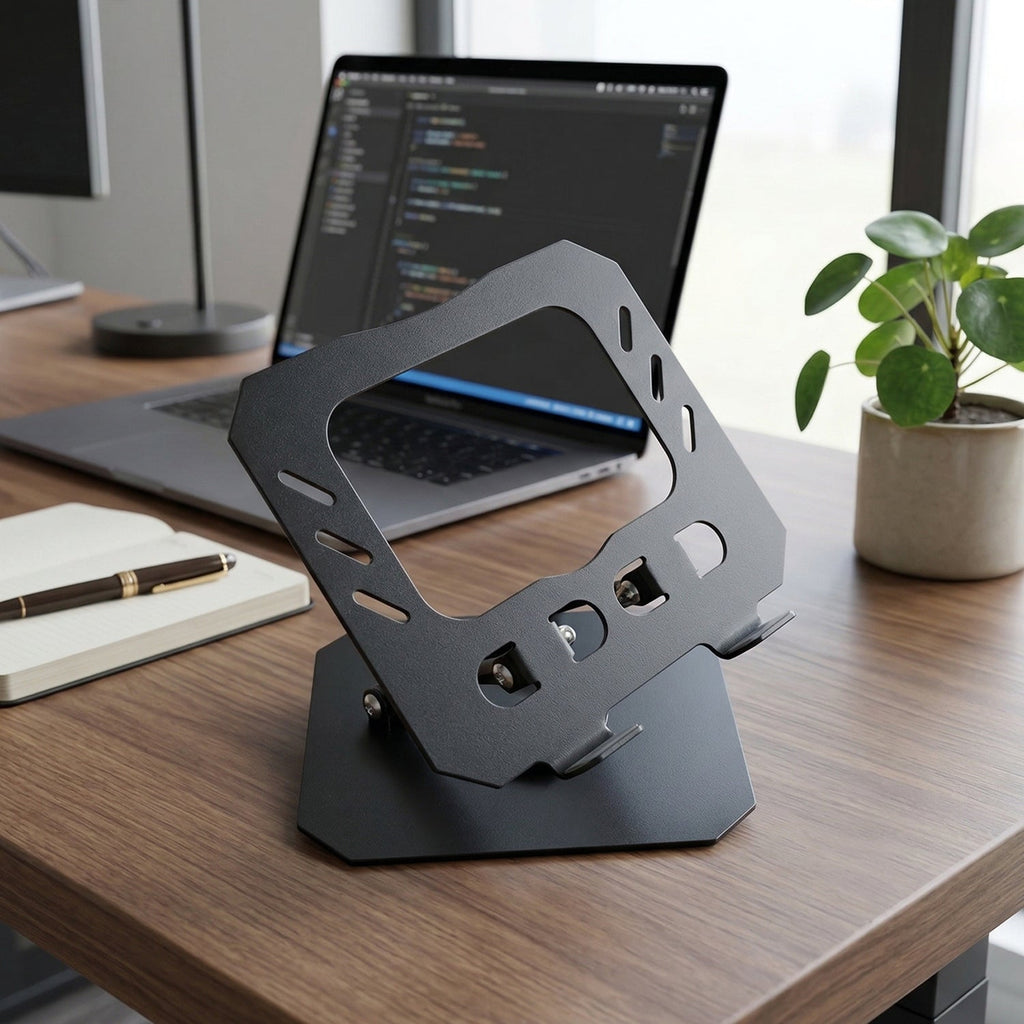 Foldable Adjustable Metal Tablet Stand (1 Pc)