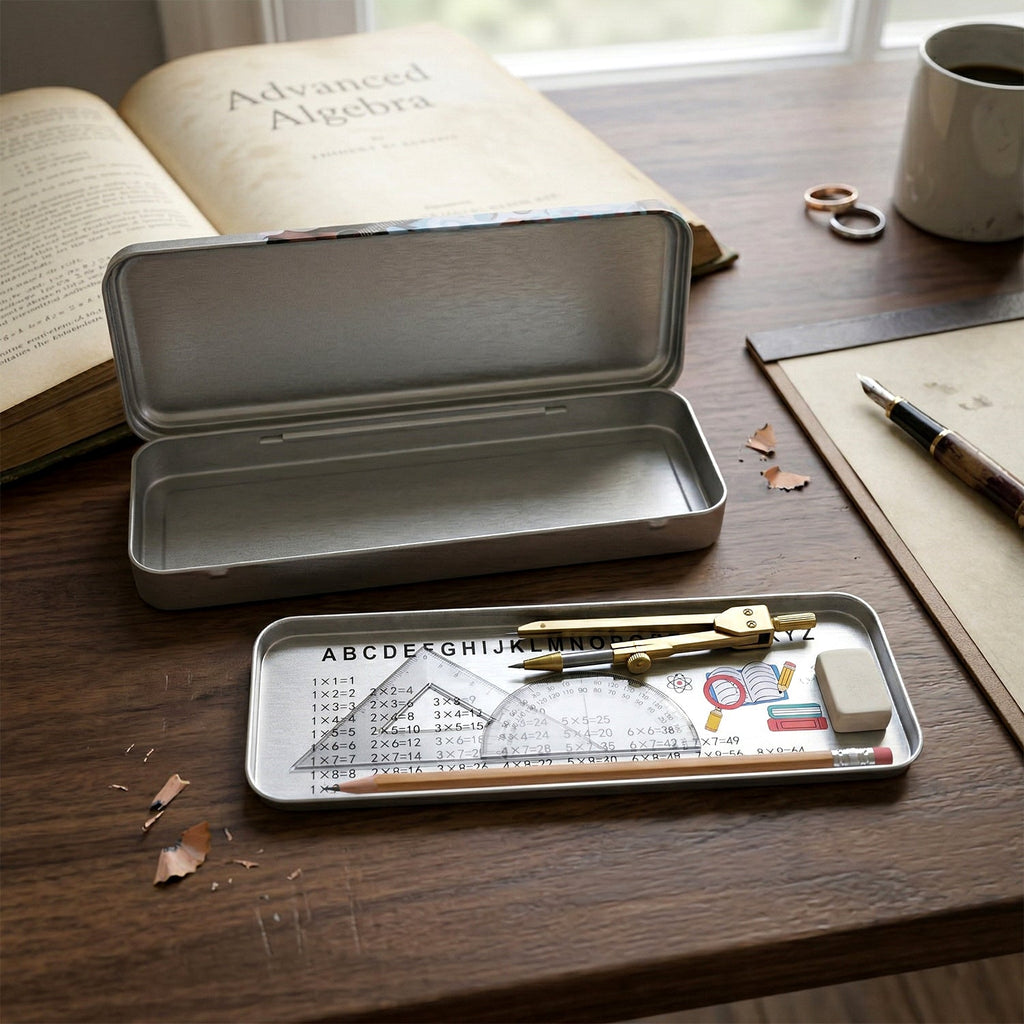 Multipurpose Printed Metal Pencil Box (1 Pc)