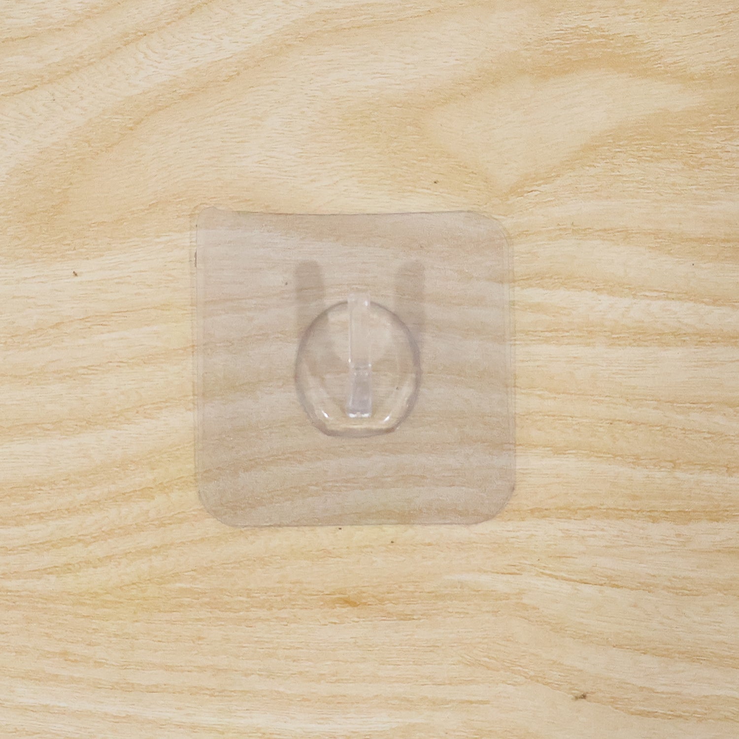 Transparent Square Self Adhesive Wall Utility Hook (1 Pc)