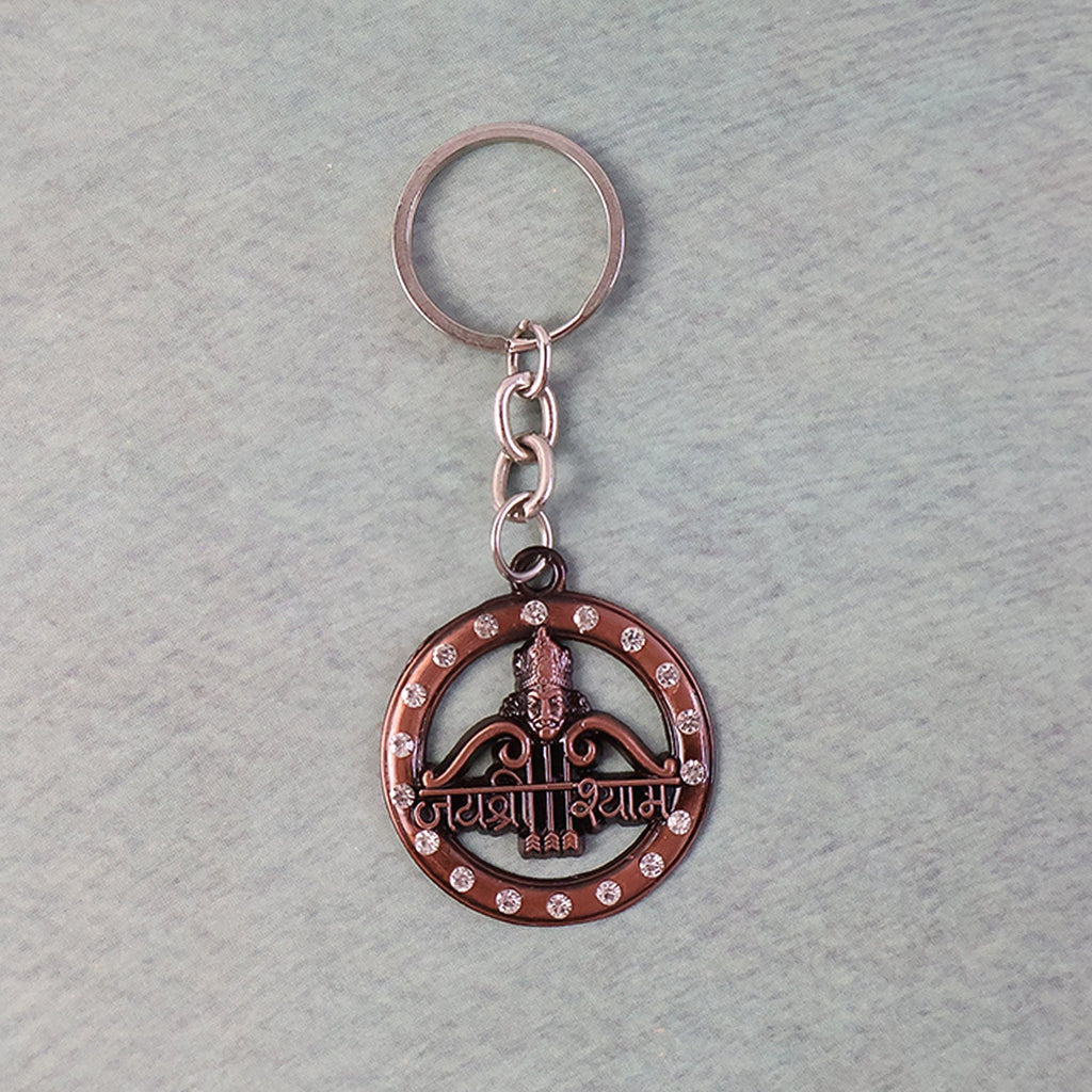 Decorative Metal “Jai Shree Shyam” Keychain (1 Pc)