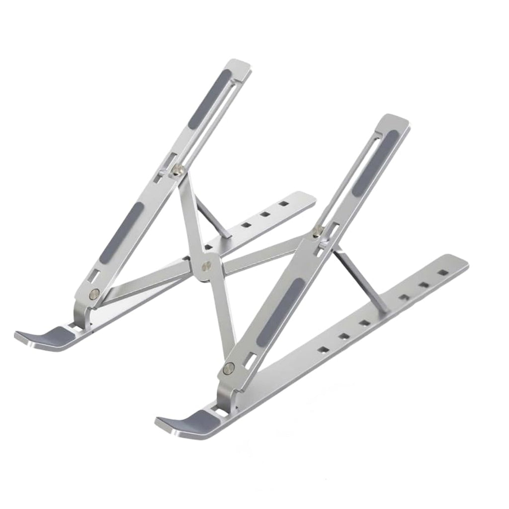 Stable laptop holder with adjustable angles for typing comfort