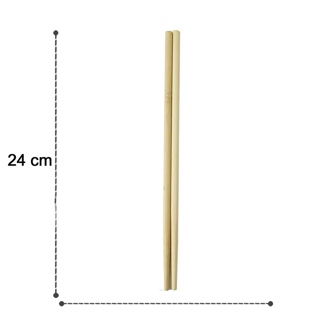 Premium Reusable Bamboo Chopsticks Set (Set of 5 Pair)
