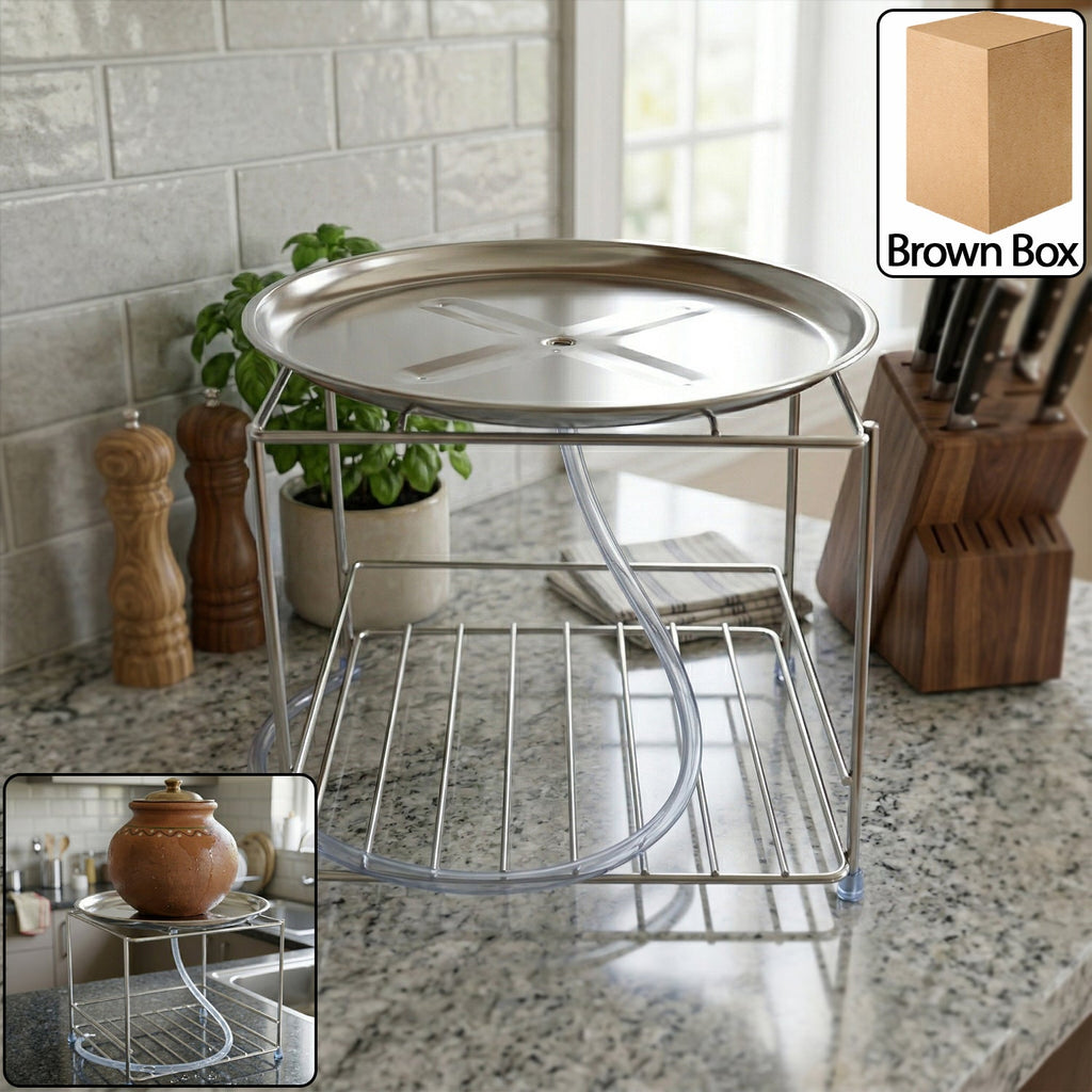 Stainless steel utensils stand
