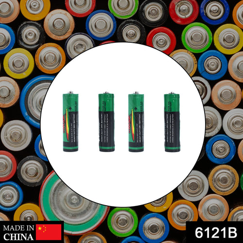 RaceCore AA Alkaline Batteries shown in a device, highlighting their non-rechargeable nature.