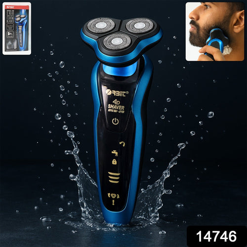 Waterproof cordless electric shaver for men grooming