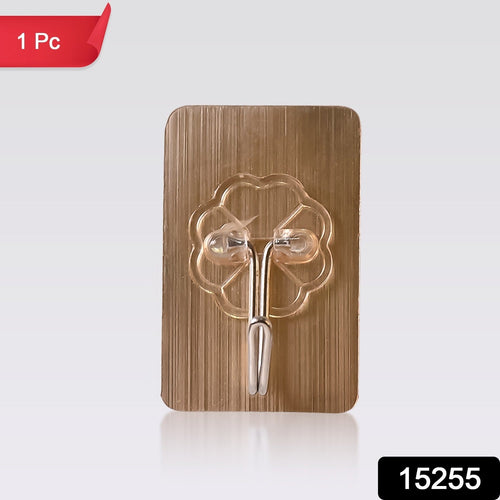 Waterproof adhesive wall hook showing strong sticky surface for kitchen and bathroom use