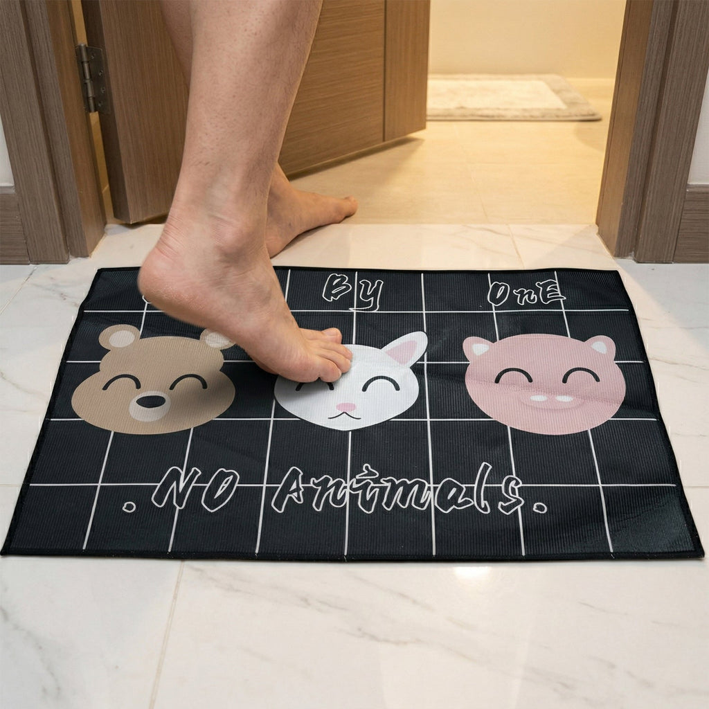 anti skid printed mats for kitchen and hallway