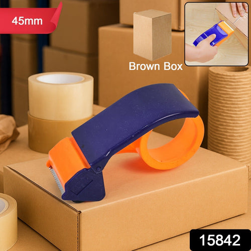 Multi-color plastic 45mm tape dispenser with sharp cutter