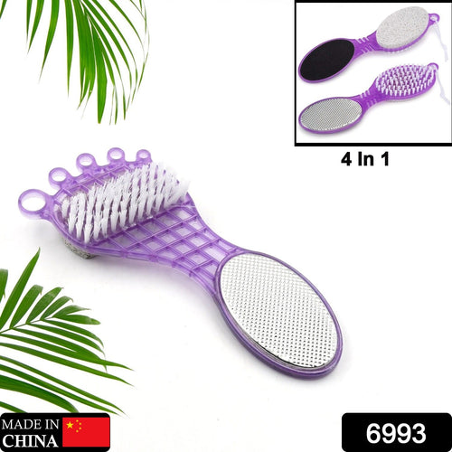 Close-up of VelvaBloom 4-in-1 Pedicure Tool revealing pumice stone and emery file.