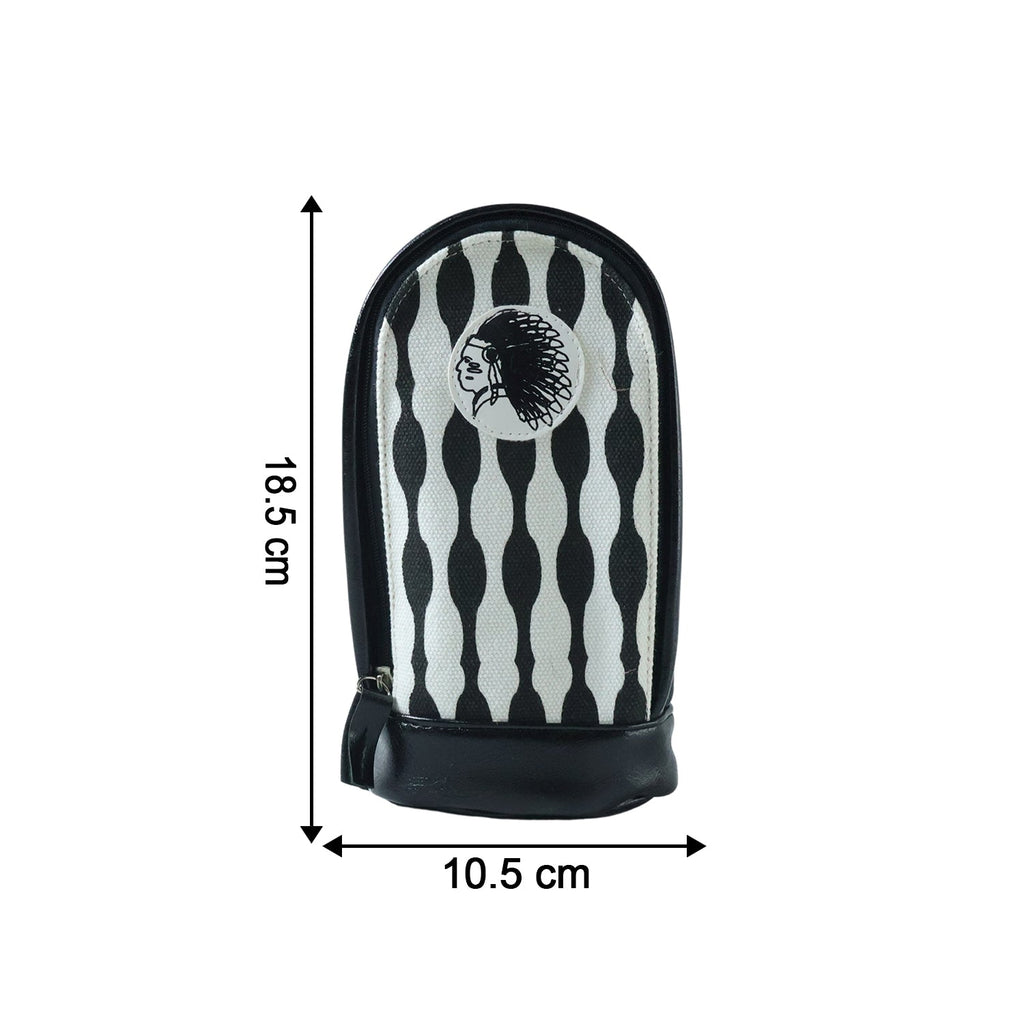 Stylish Hard Base Zipper Pencil Pouch (1 Pc)