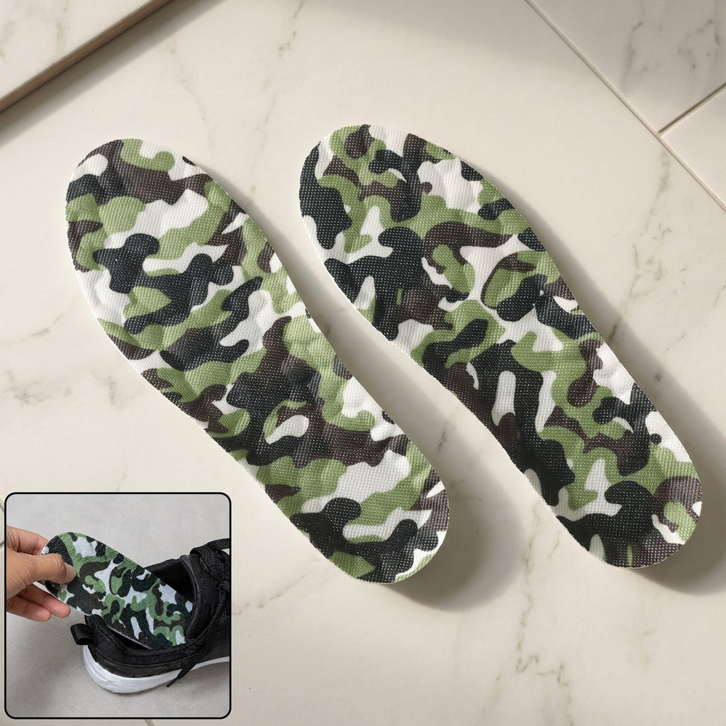 camouflage print shoe insoles cushion