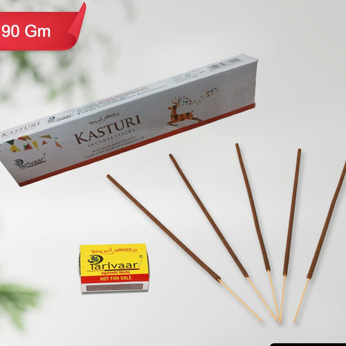 Close-up of unlit Agarbatti Mix Flavour incense sticks with matchsticks for easy lighting.
